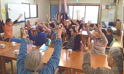 シナプソロジーインストラクターによる認知機能訓練